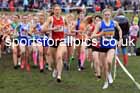 Senior Girls 2024 English Schools Cross Country Champs., Pontefract, March 16th.  Photo: David T. Hewitson/Sports for All Pics